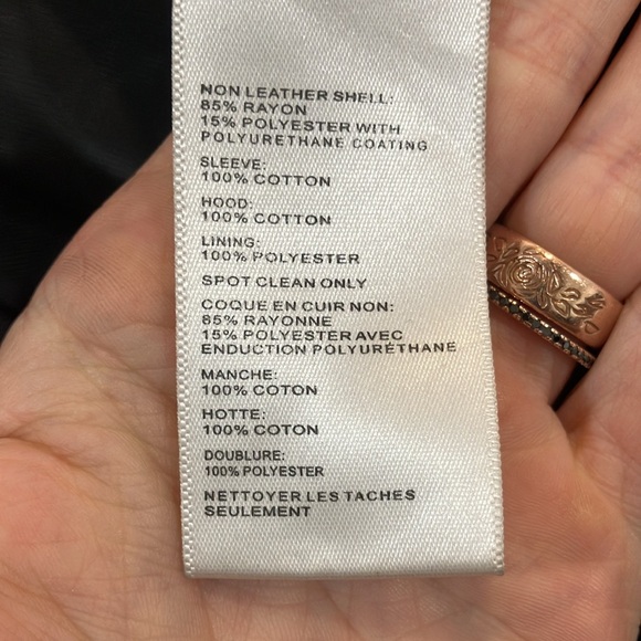 Silence + Noise Motorcycle Vegan Leather Jacket - Picture 5 of 5